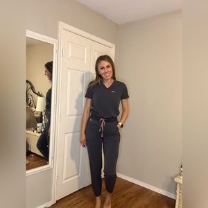 High waisted Zamora joggers dark harbor Small